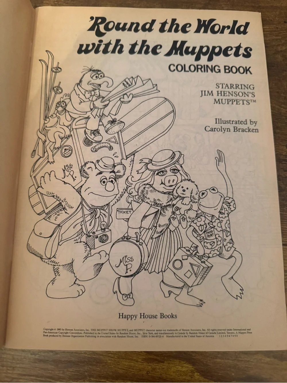 Happy House Round The World With The Muppets‎ 1983 New York London Egypt WTC